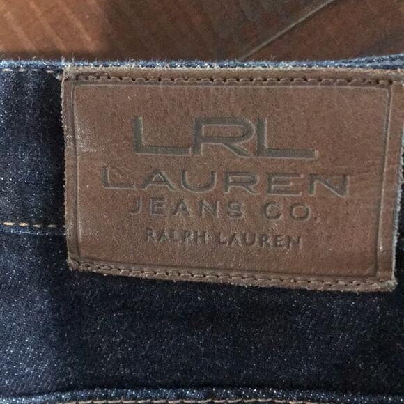 LRL Lauren Ralph Lauren Jeans Classic Straight Dark Wash Denim Size 12 - Picture 3 of 8